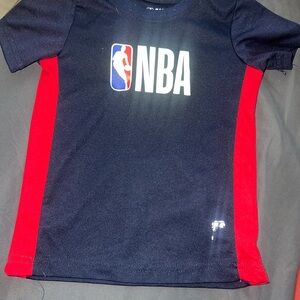 NBA Kids Short Sleeve Navy and Red Tee
